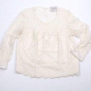 SEA laced blouse, size S, off white